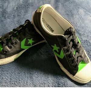 Converse One Star NBA Boston Celtics Black Leather Shoes Men 6 Women 8